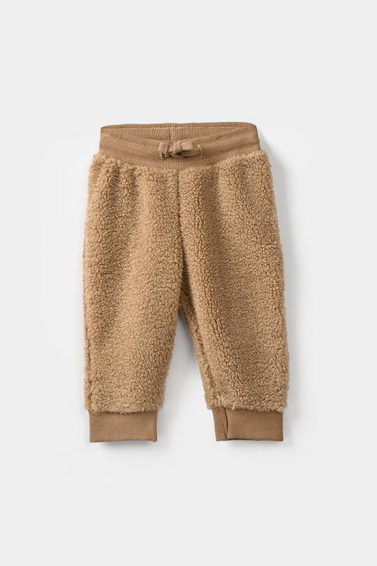 Infant Boys Sherpa 2 Pcs Suit Lil Explorer - Brown