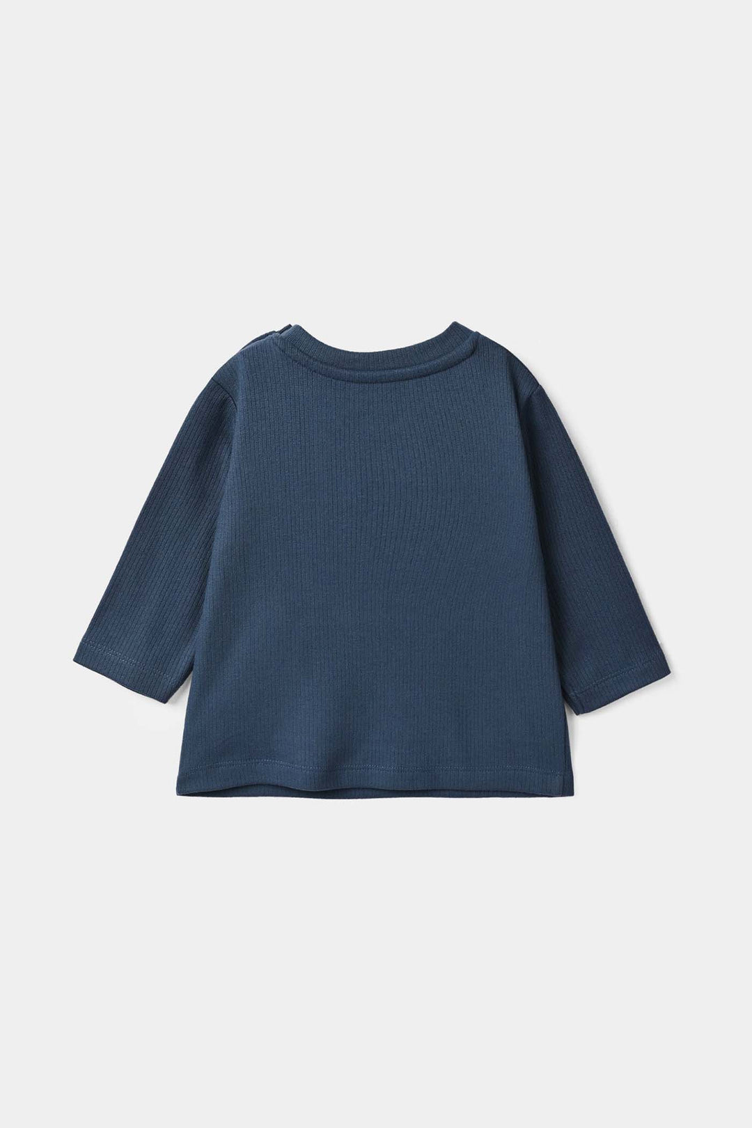 Infant Boys Cotton Terry 2 Pcs Suit Happy Moments - Navy