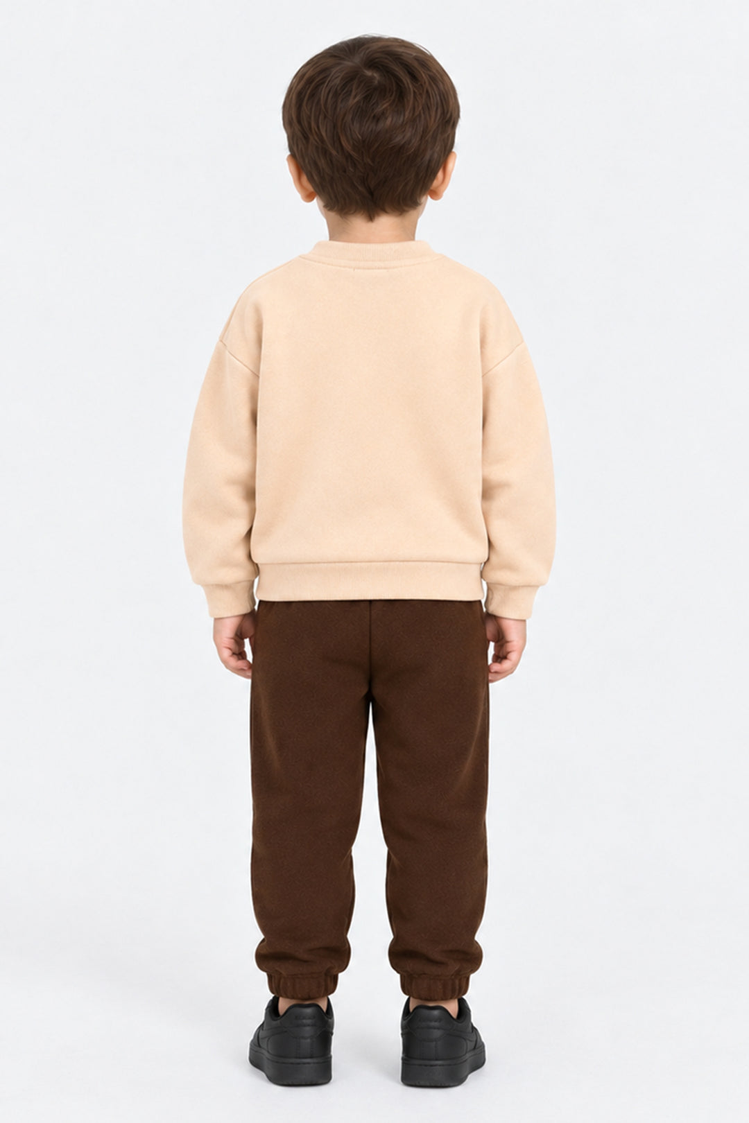 Infant Boys Yarn Dyed 2Pcs Suit Cozyclub-BROWN
