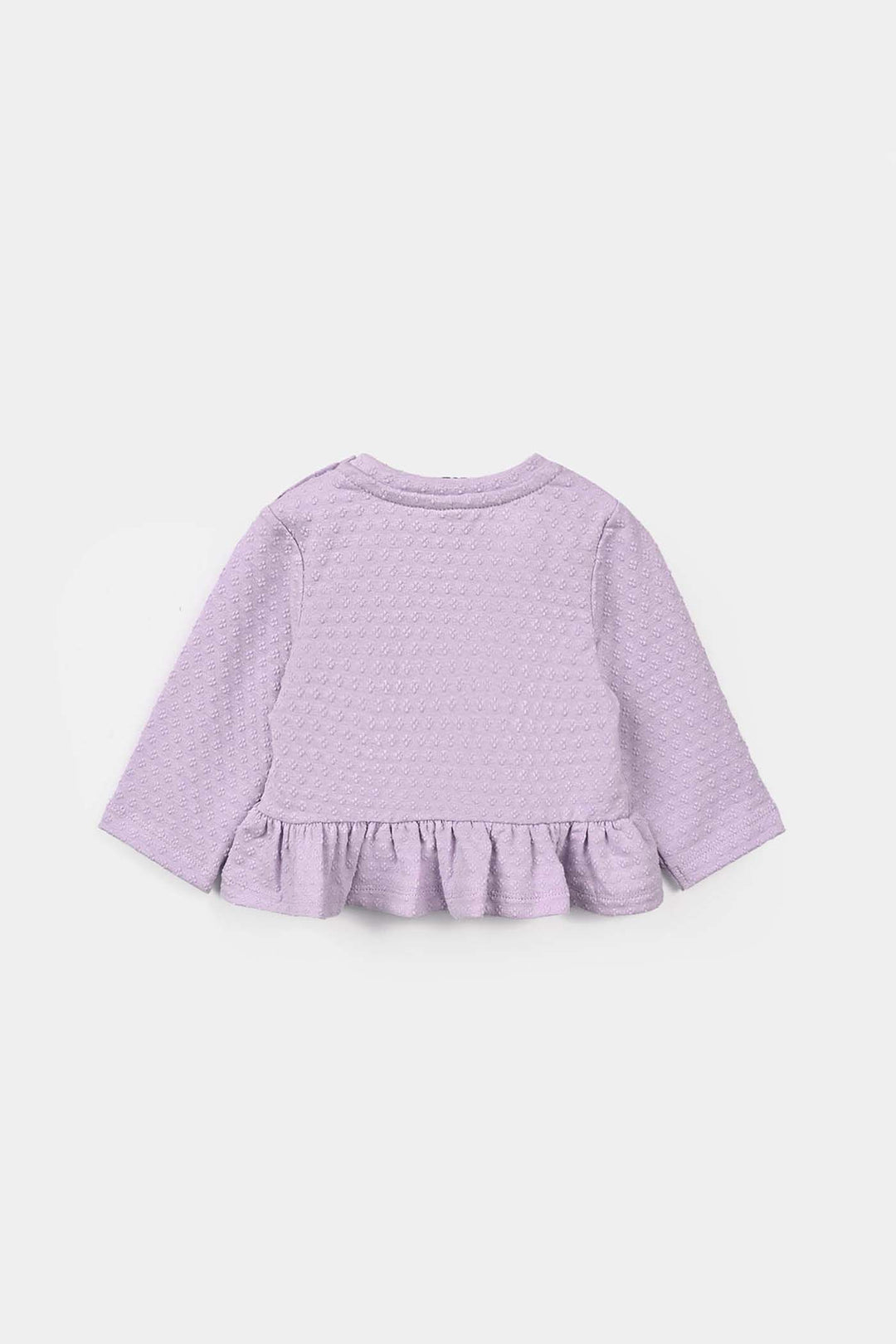 Infant Girls Cotton Jersey 2Pcs Suit Bloom-Purple