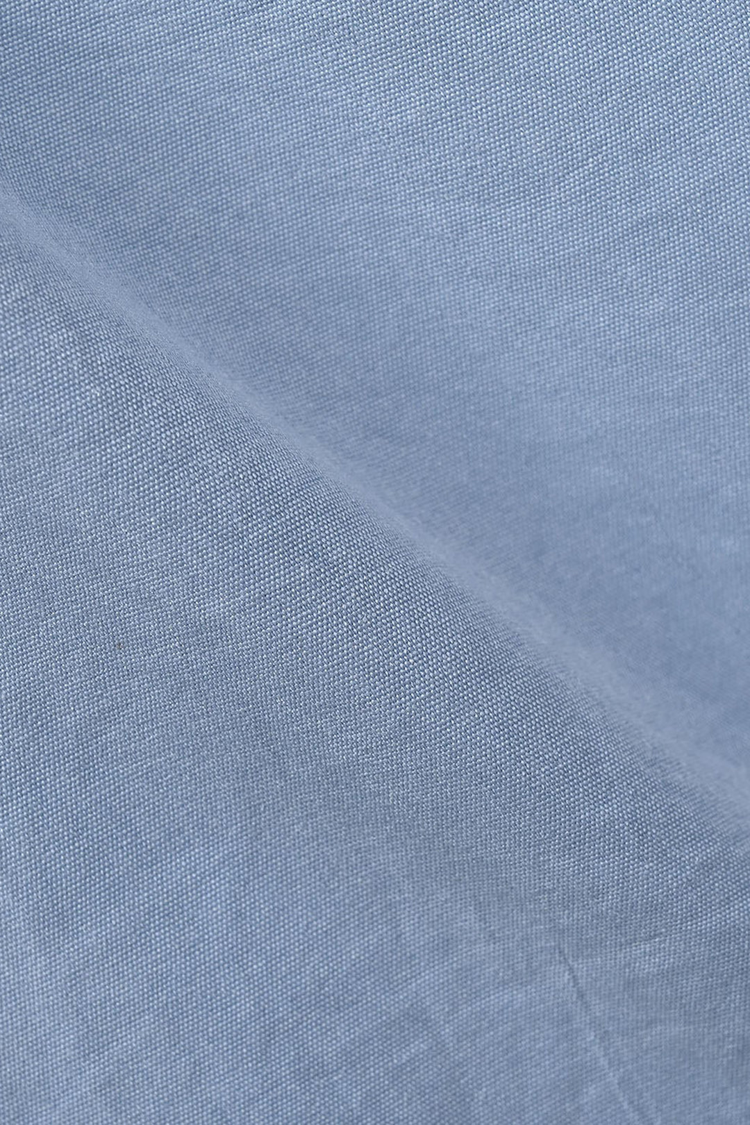 Girls Poly Cotton Casual Top - Sky Blue