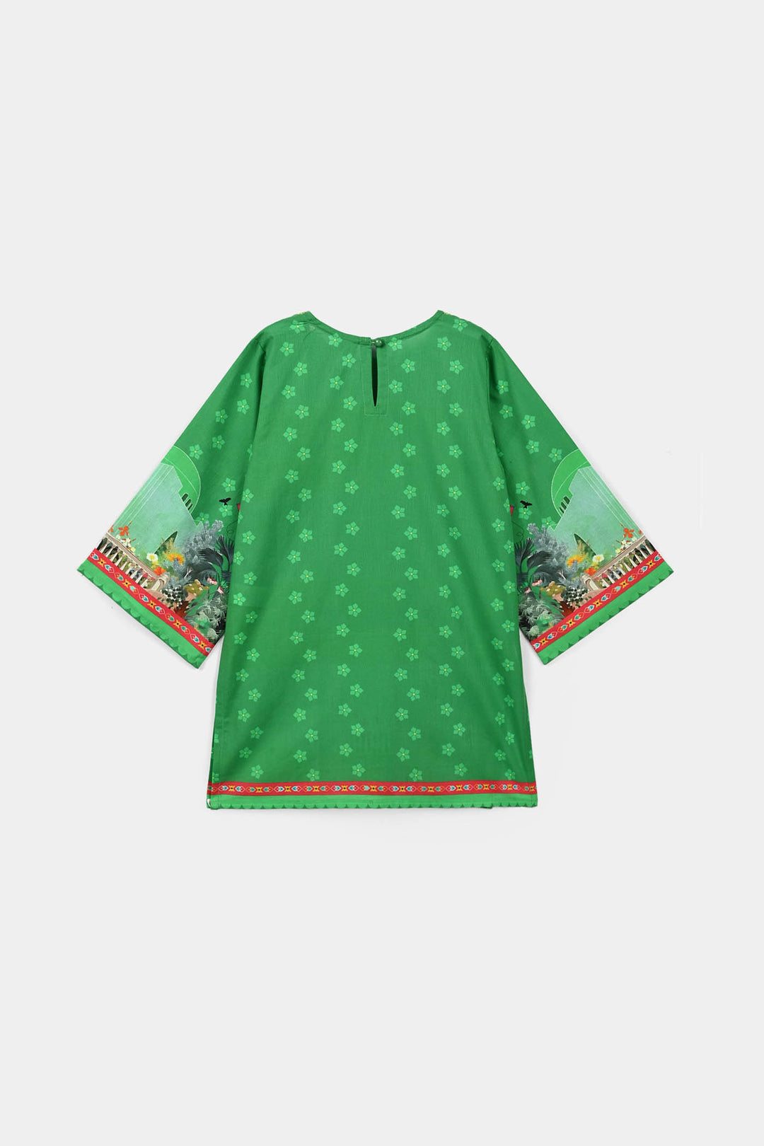Girls Cotton Kite Kurti – Green