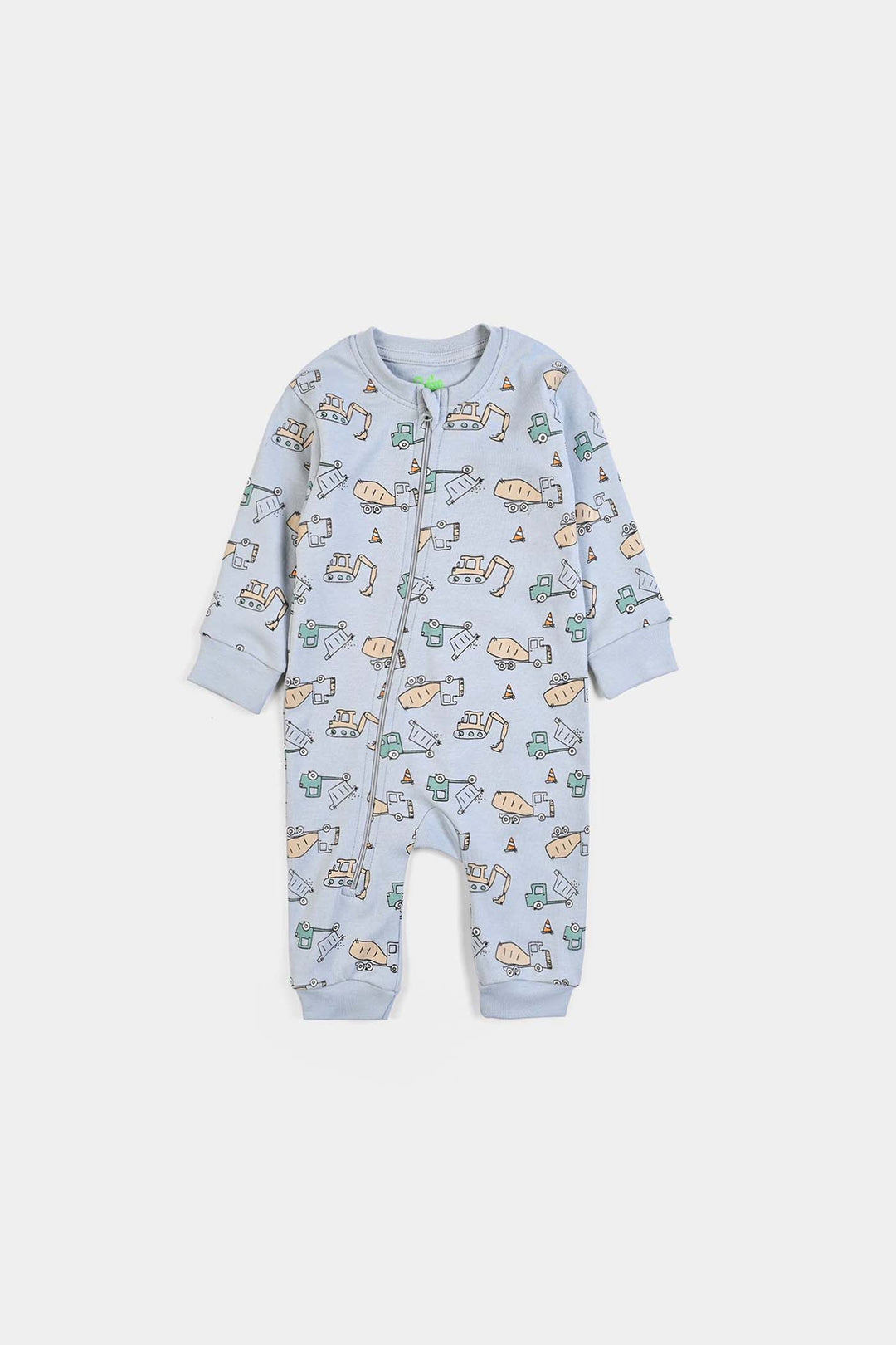 Infant Boys Cotton Interlock Knitted Romper Little Worker