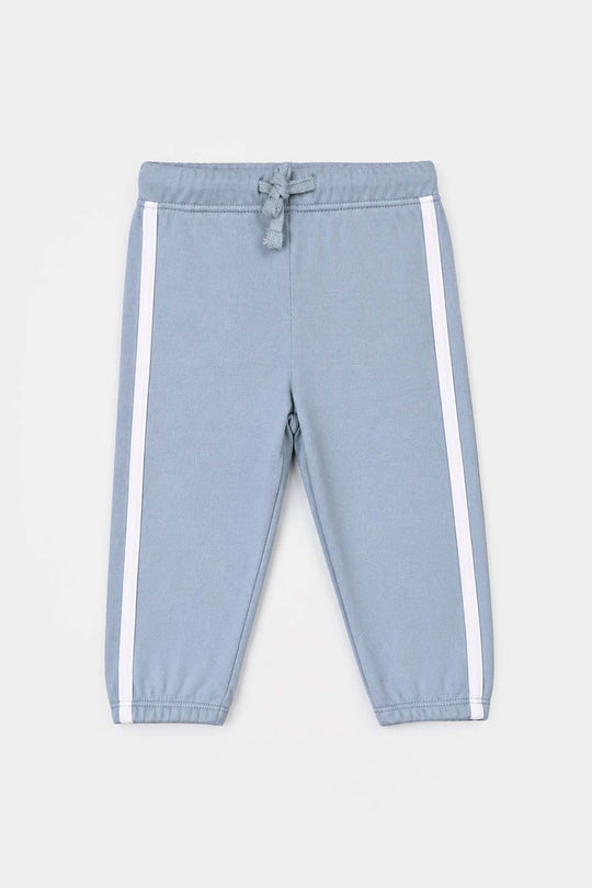 Infant Boys Cotton Interlock Knitted Suit NYC-Blue