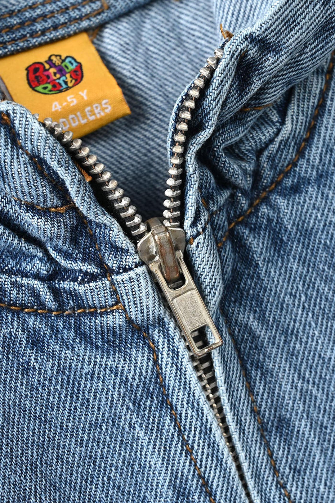 Boys Denim Rigid Jacket Adventure Awaits - Mid Blue