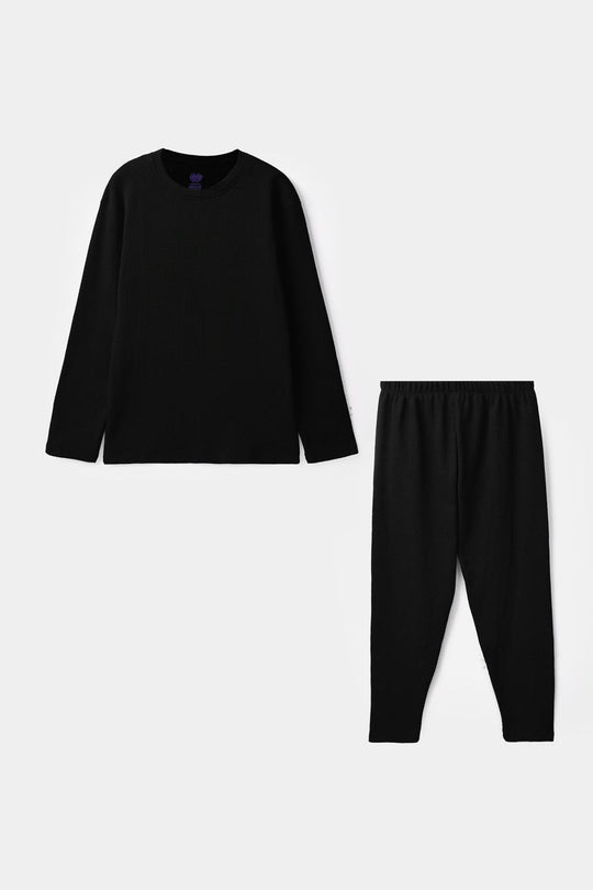 Boys Thermal Inner Suit Black