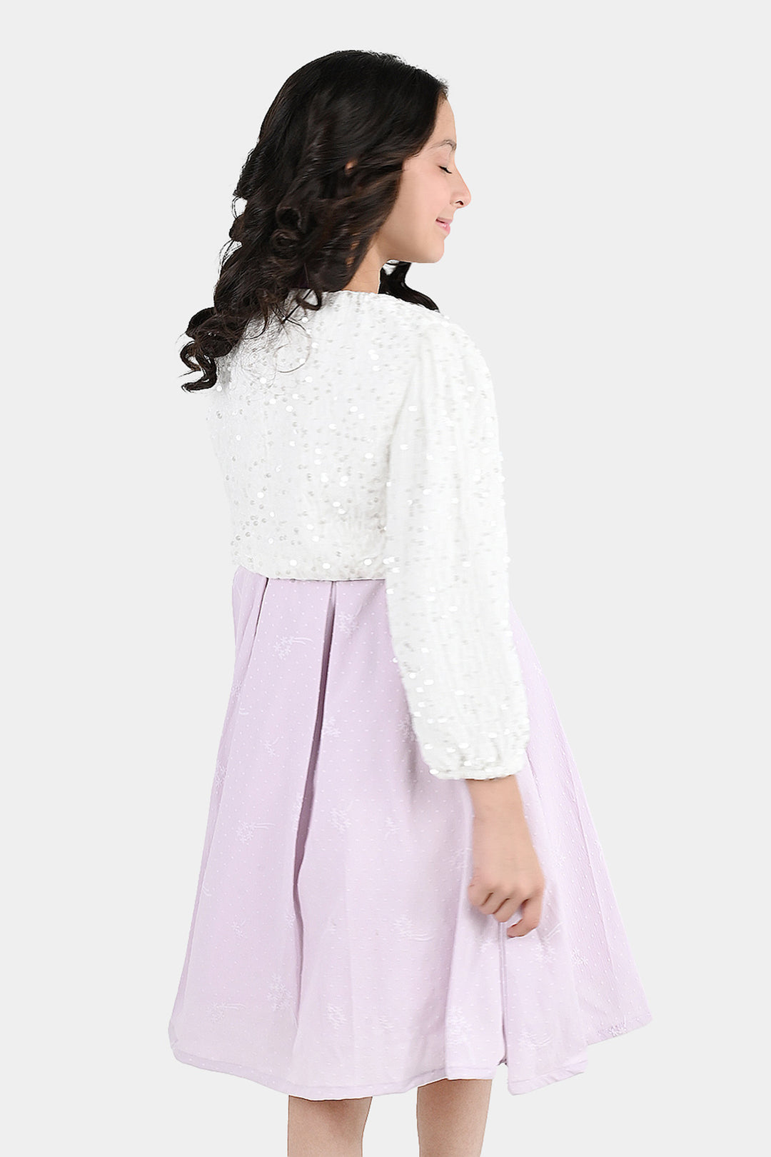 Girls Velvet Bolero Winter Grace (White)