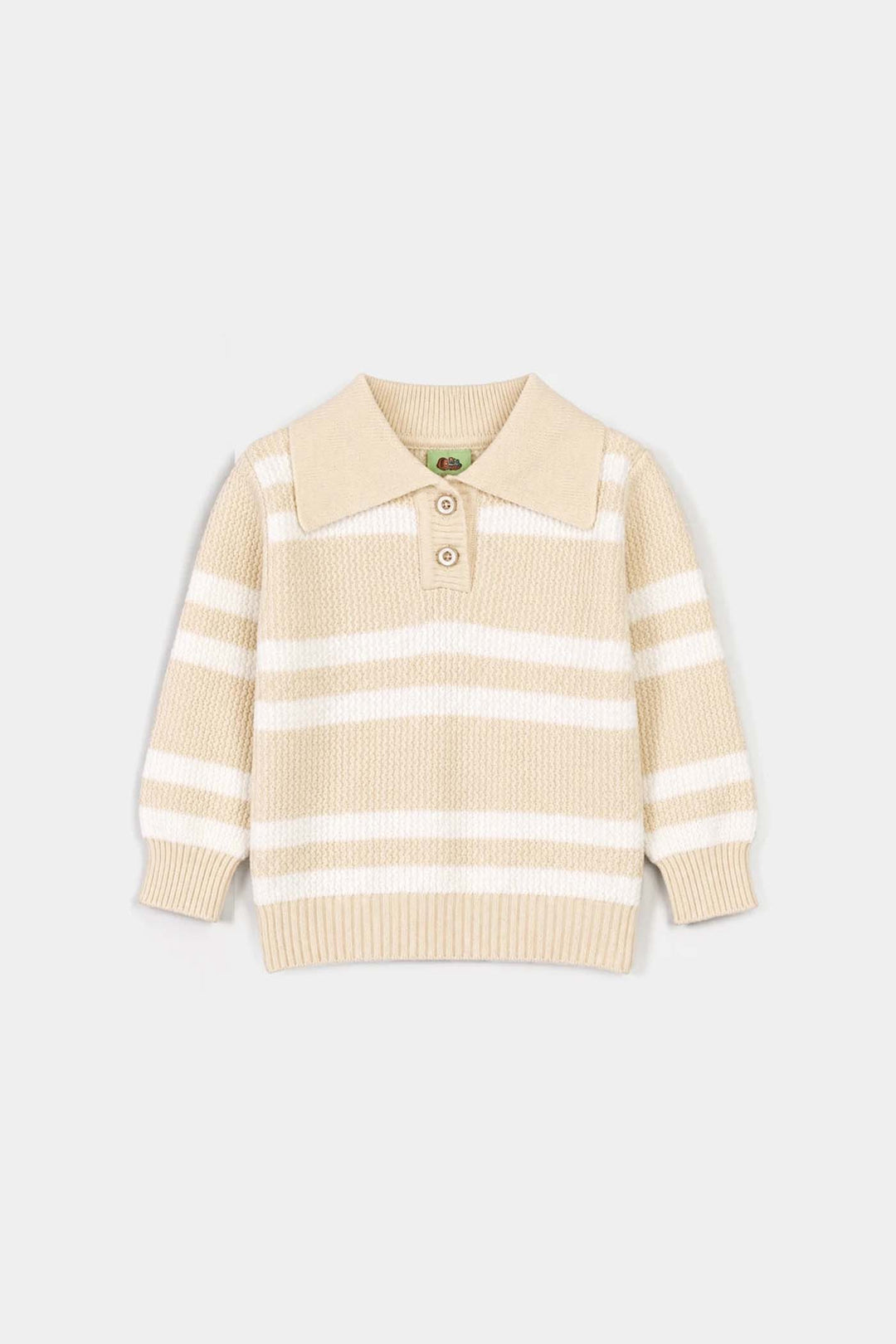 Infant Boys Acrylic Co-ord Set-Classy-Cream