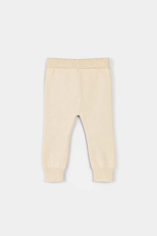 Infant Boys Acrylic Co-ord Set-Classy-Cream