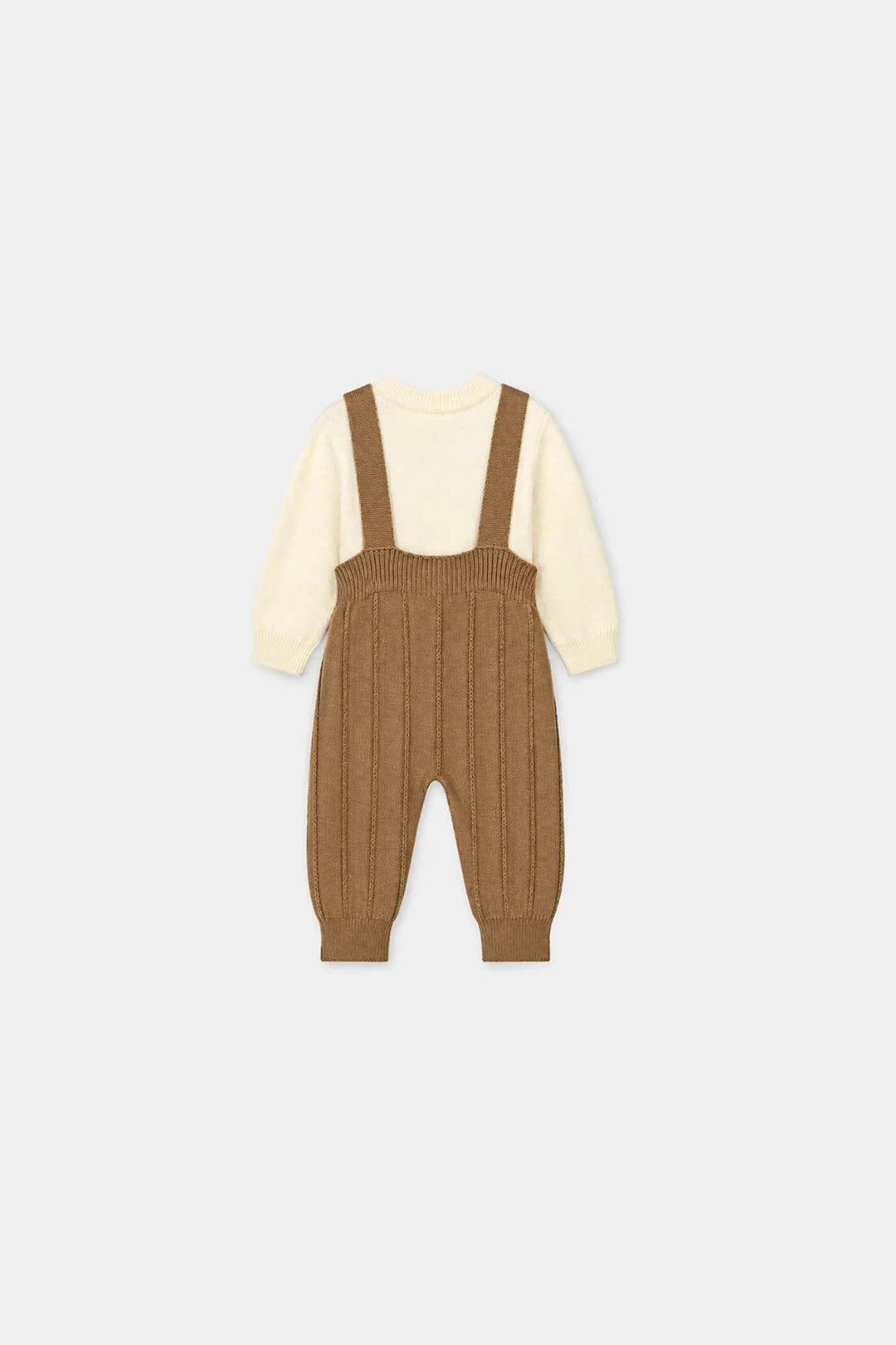 Infant Boys Acrylic Co-ord Set-Little Bunny-Brown