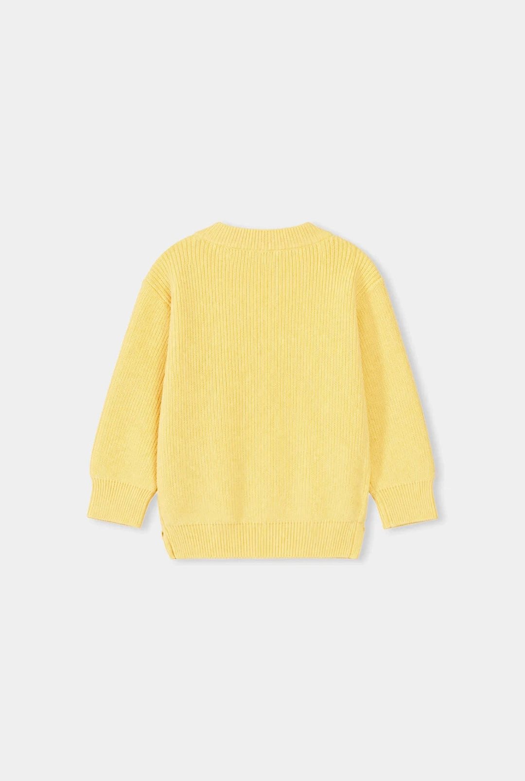Infant Girls Acrylic Sweater-Sunshine Bloom-Yellow