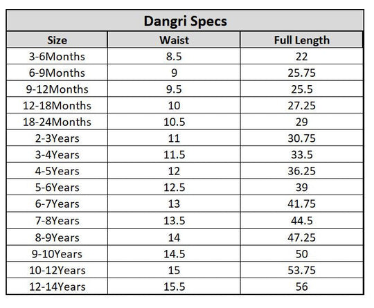 Boys Denim Stretch Dangri Panel-BROWN