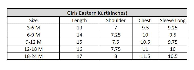 Infant Girls Cotton Slub Emb Kurti Ujala-Mustard