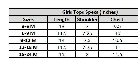 Infant Girls Tensile Embroidered Top (Stars) - Light Blue