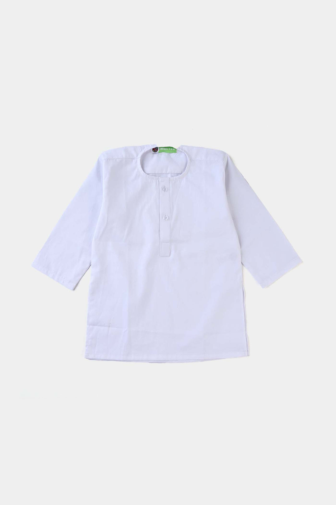Infant Boys Cotton Poplin Shalwar Suit (Elegant)-White