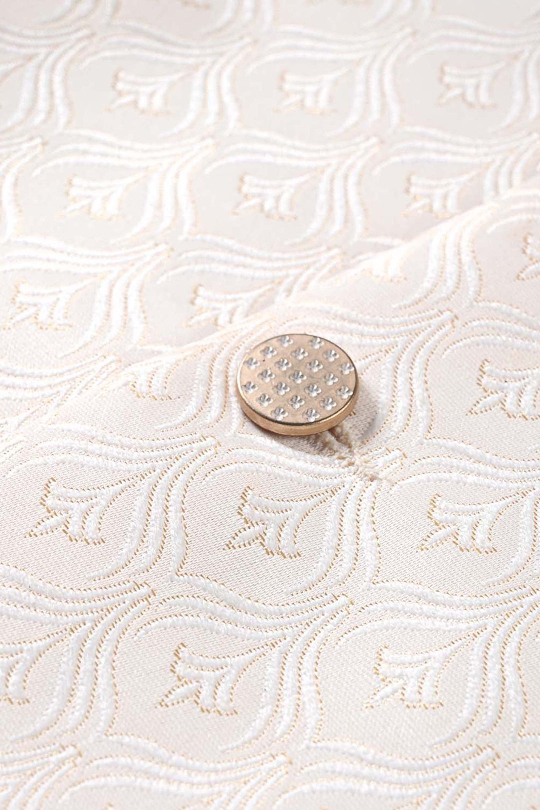 Infant Boys Poly Viscose Waistcoat (Royal)-Off White