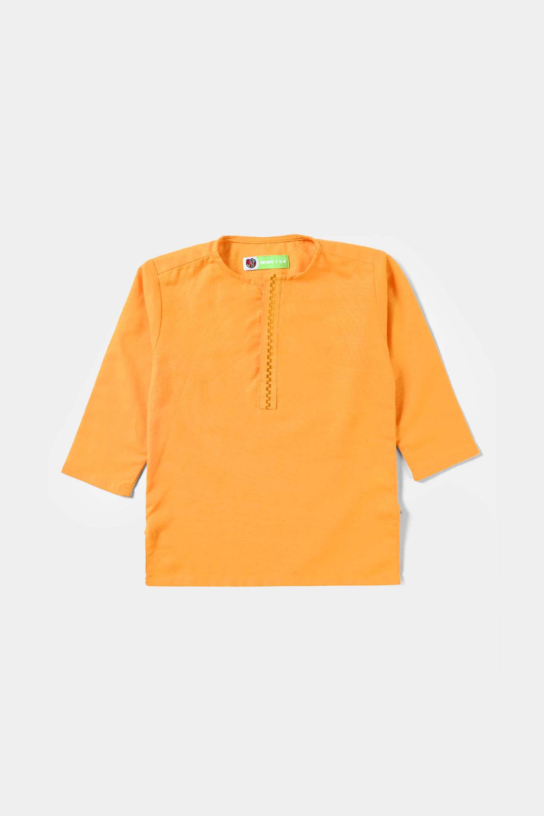 Infant Boys Cotton Slub 3Piece Suit (Floral Boti)-Citrus