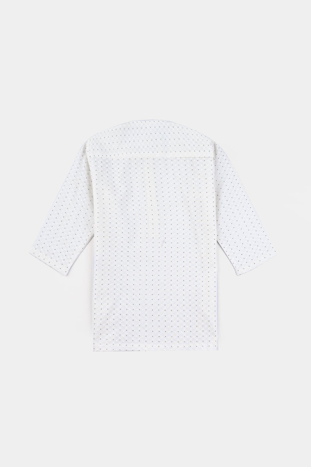 Infants Boys Poly Viscose Shalwar Suit-OFF-White