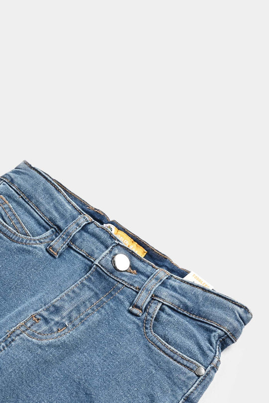 Boys Denim Stretch Pant Game Time-Ice Blue