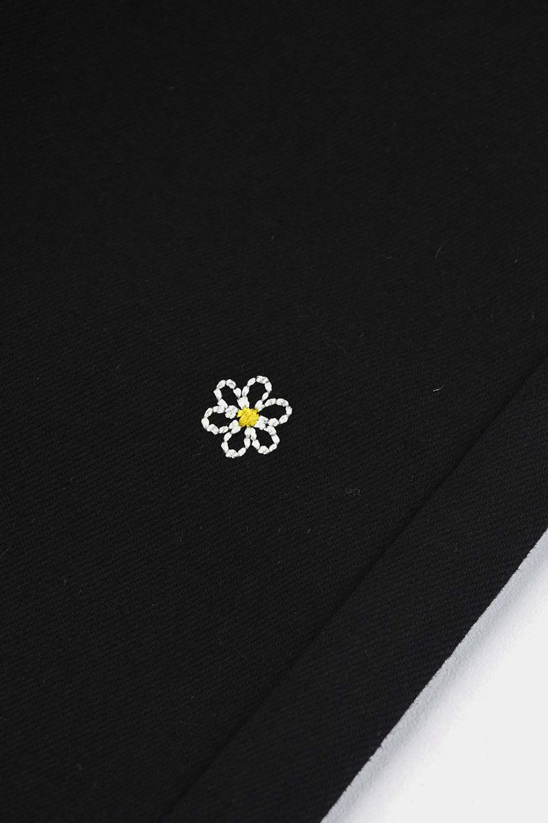 Girls Denim Stretch Pant Yellow floral-BLACK