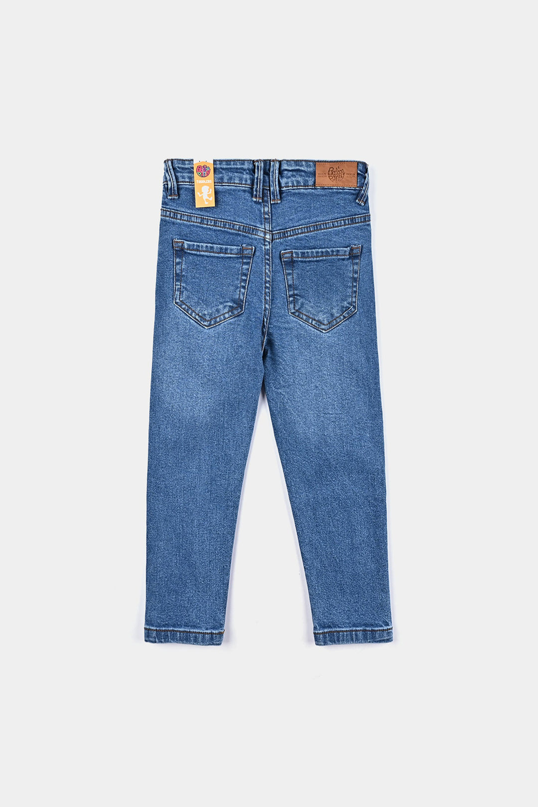 Boys Denim Stretch  Pant Basic Regular Fit - Mid Blue