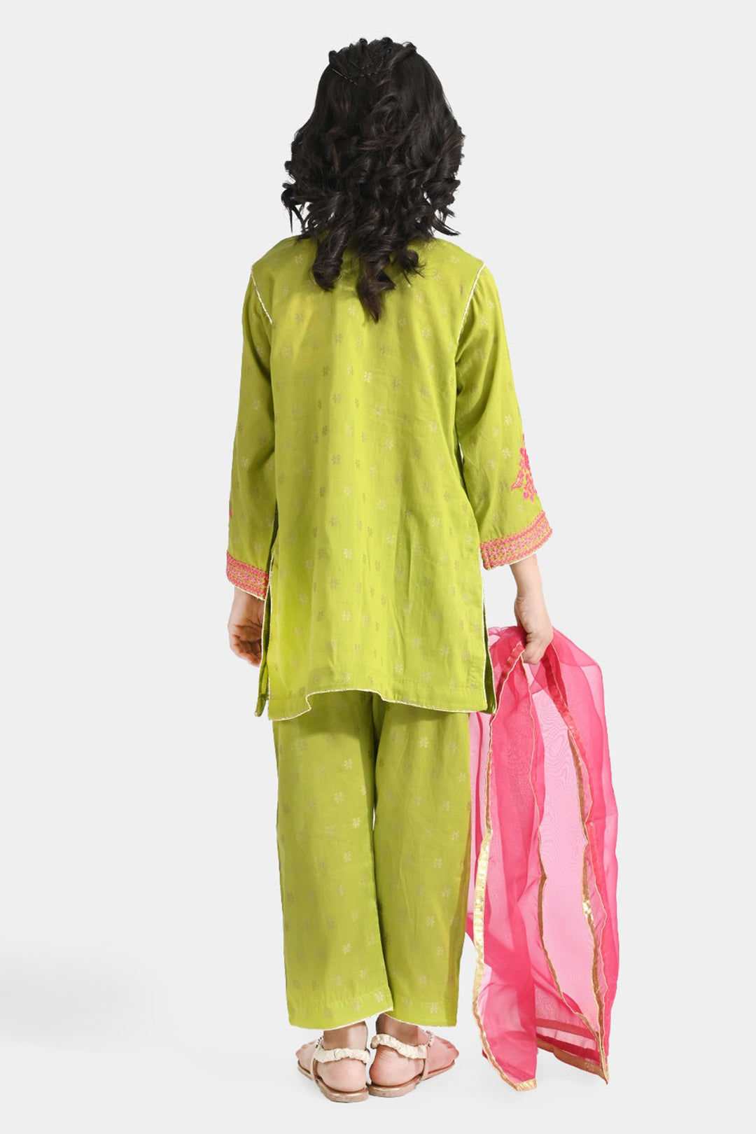 Girls Jacquard 3 Pcs Hassen-Green