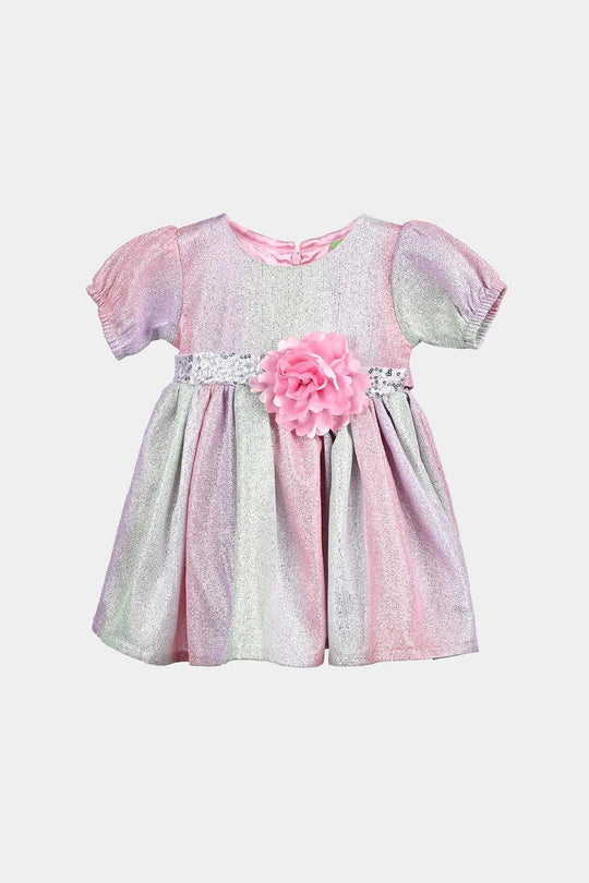 Girls Fancy Frock Sparkling-Multi