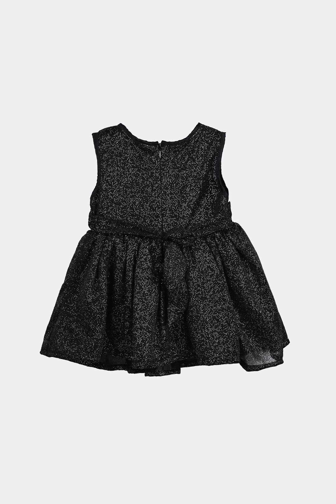Infant Girls Net Fancy Frock Galaxy-BLACK