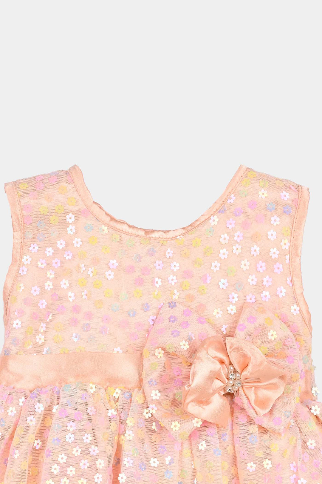 Infant Girls Sequence Fancy Frock Rainbow-Multi