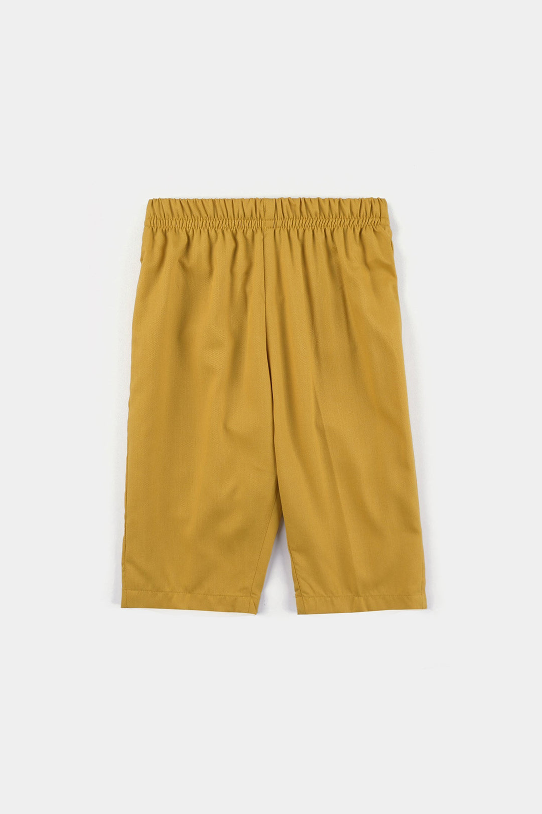 Infant Boys Poly Viscose Shalwar Suit (Cut Collar) - Mustard