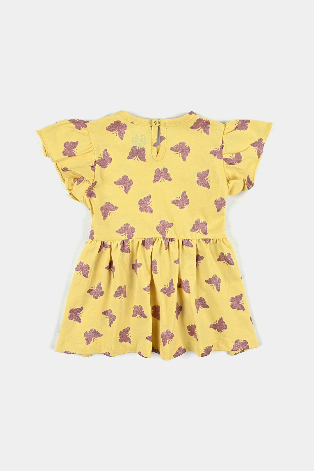 Infant Girls Cotton Jersey Knitted Frock Butter Flies