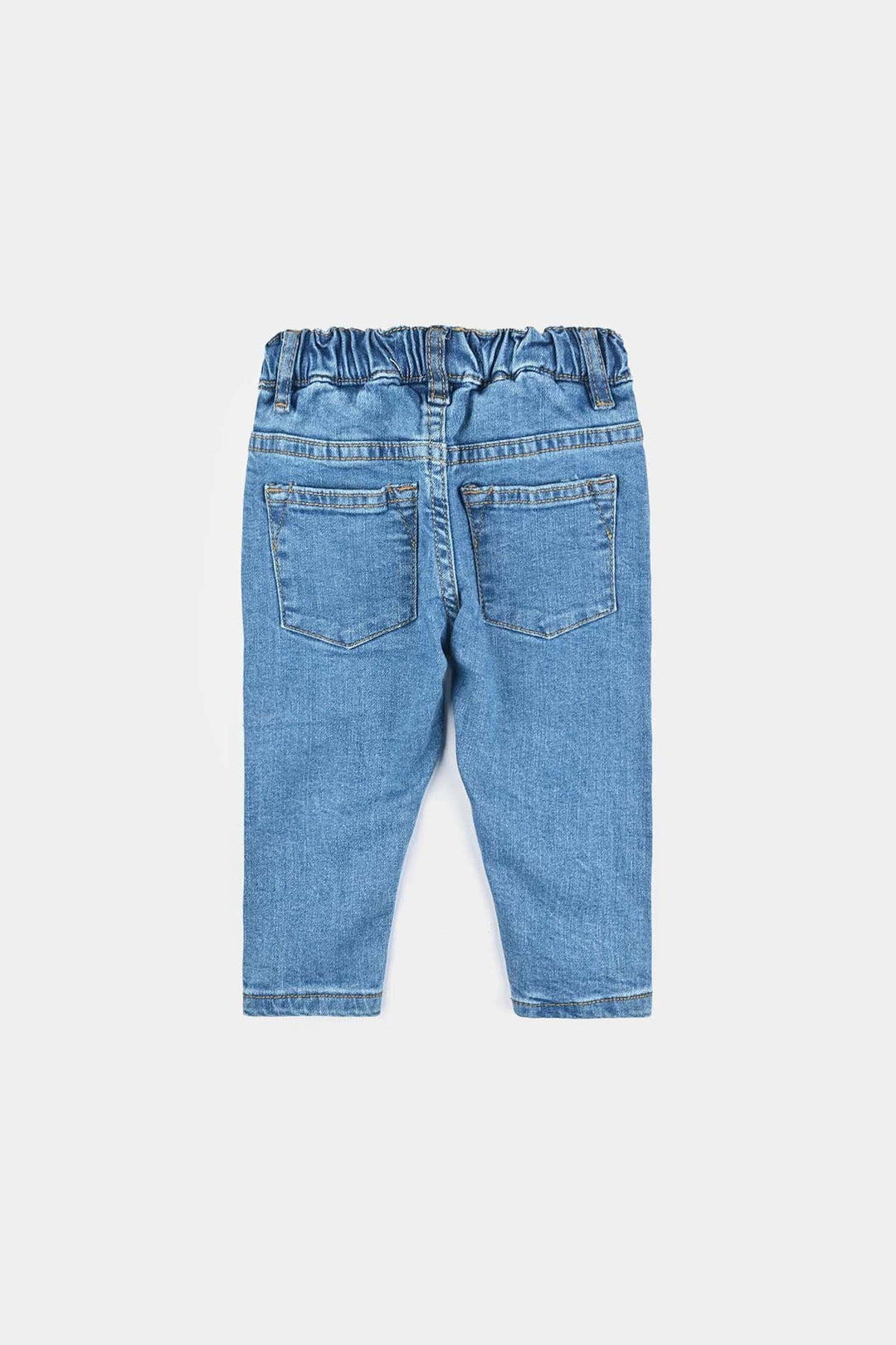 Infant Boys Denim Stretch Pant Number 1 Vibes-LT.Blue