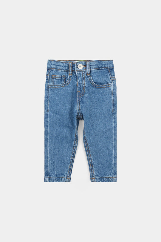 Infant Boys Denim Pant Basic-Ice Blue