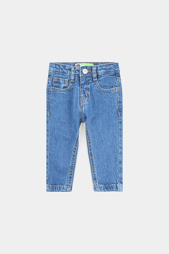 Infant Boys Denim Stretch Pant Basic-LT.Blue