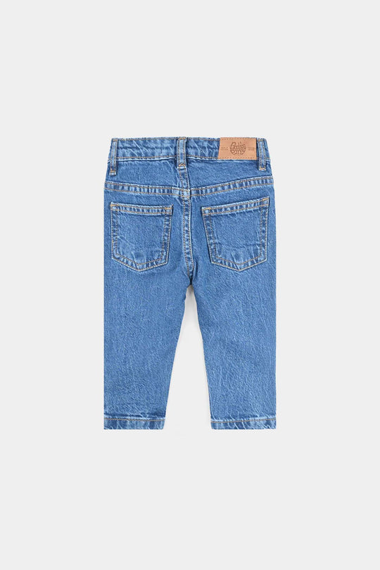 Infant Boys Denim Stretch Pant Basic-LT.Blue