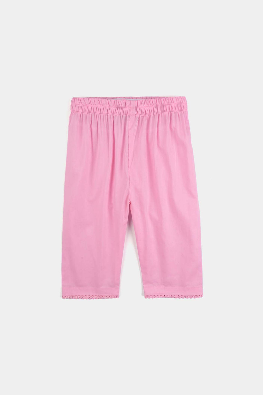 Infant Girls Cotton Poplin Emb 2 Pcs Dancing Doll-Pink