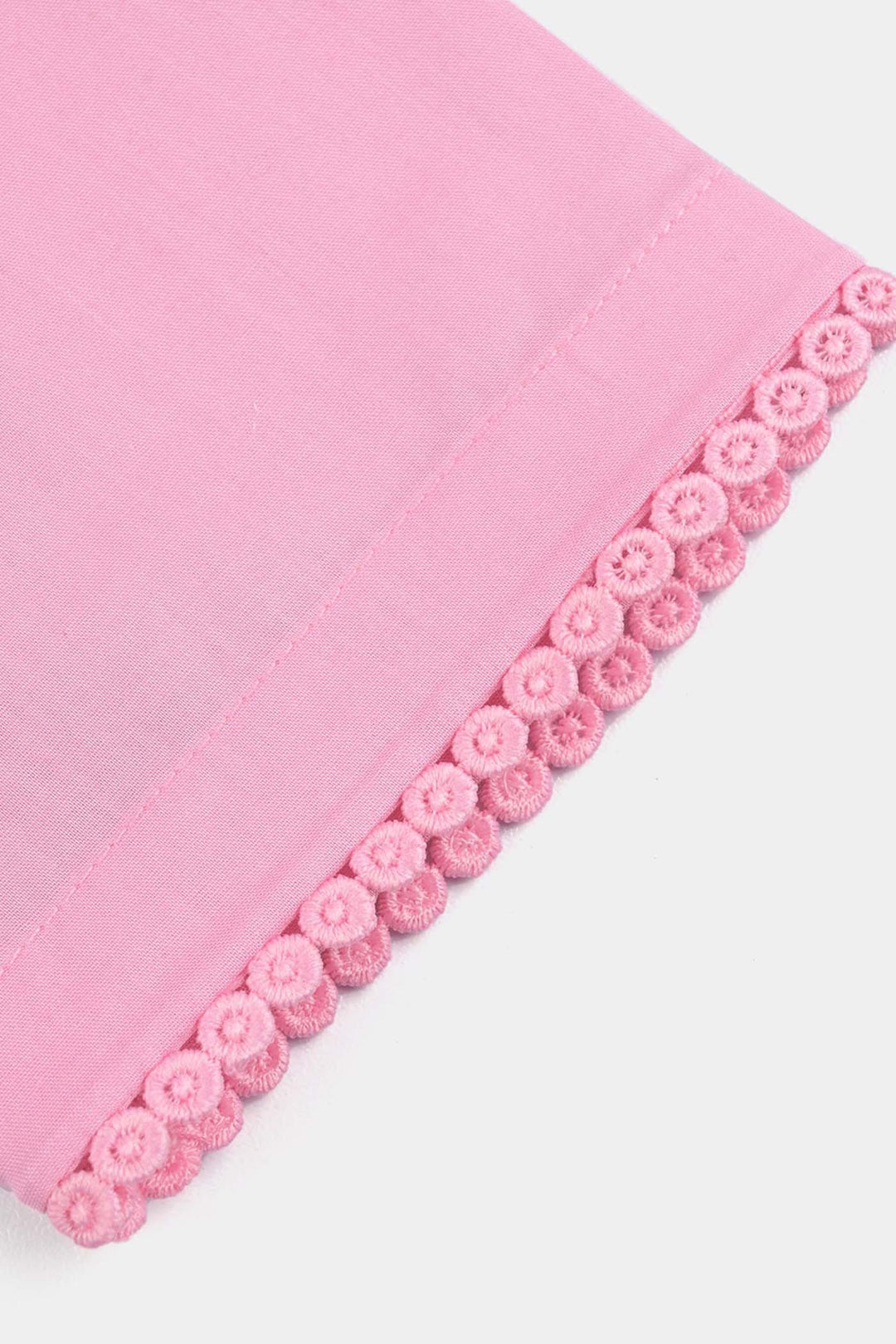 Infant Girls Cotton Poplin Emb 2 Pcs Dancing Doll-Pink