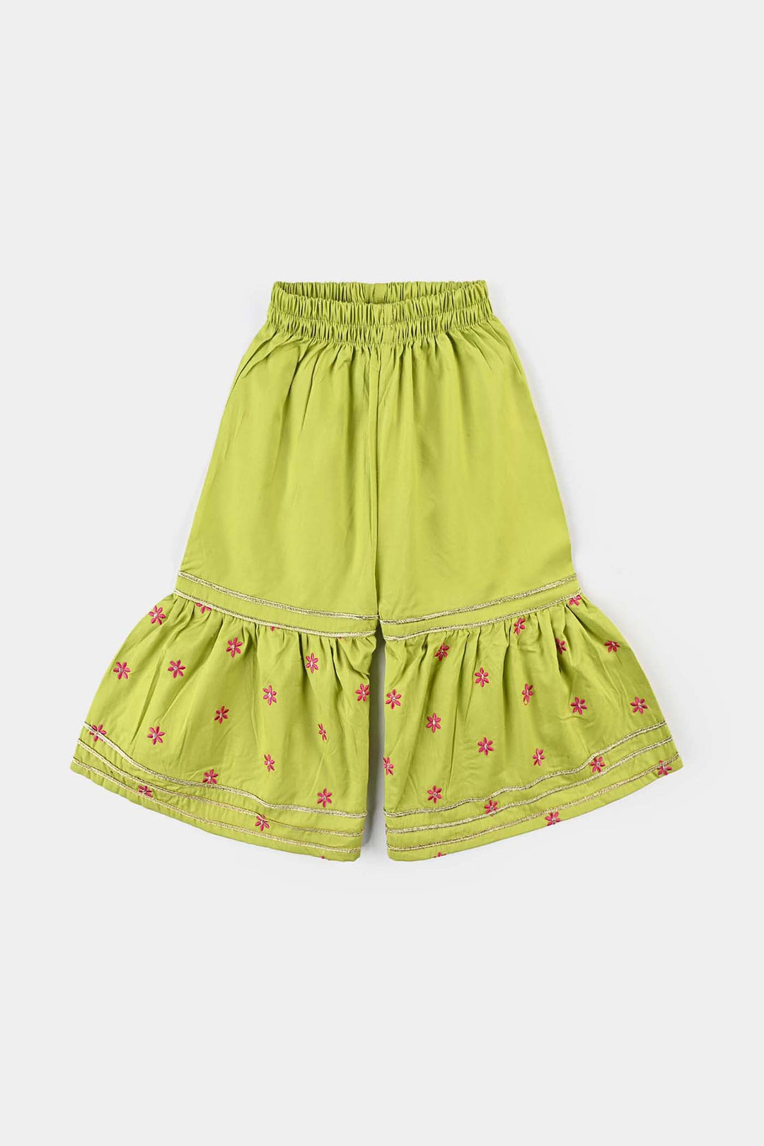 Infant Girls Cotton Poplin Emb 2Pcs Falak-Green