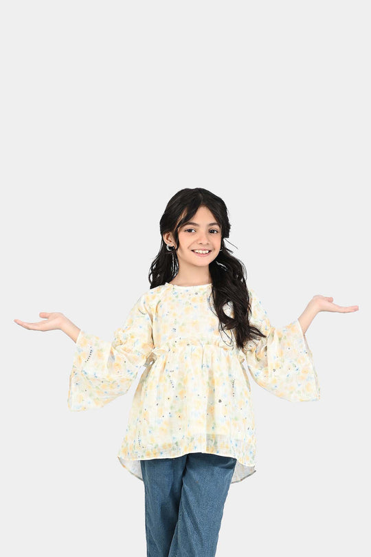 Girls Chiffon Casual Top Washes