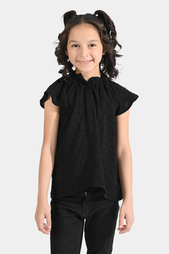 Girls Brochia Casual Top Crop Style