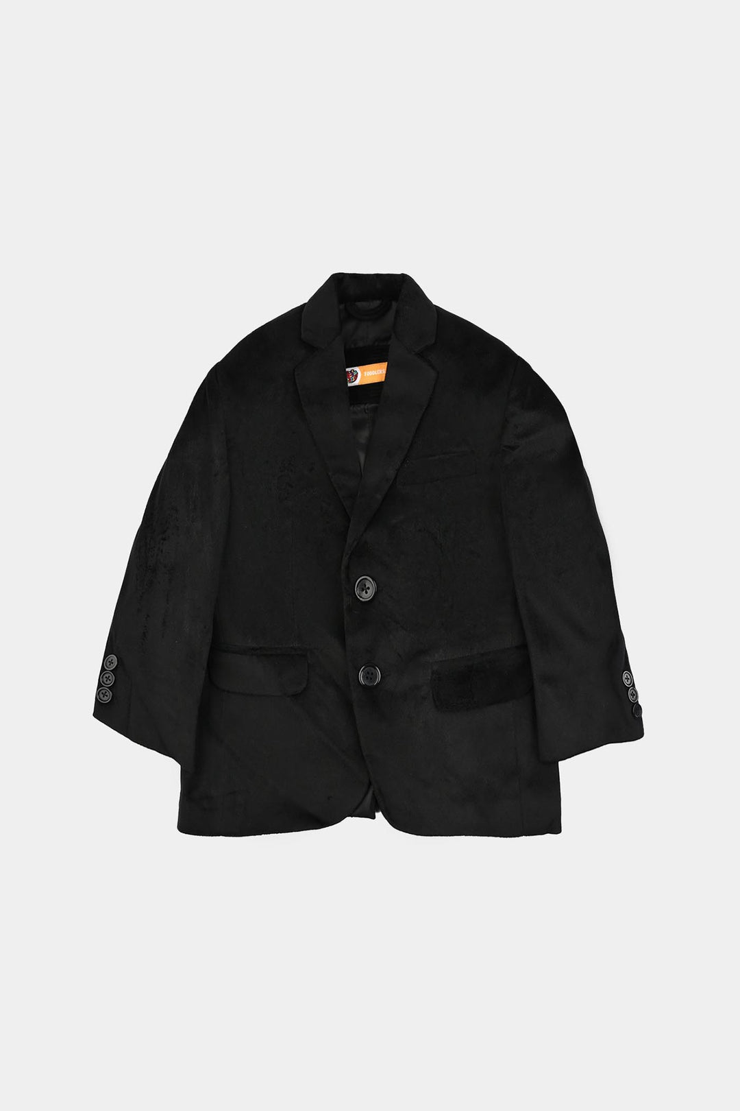 Boys Suede Blazer - Black