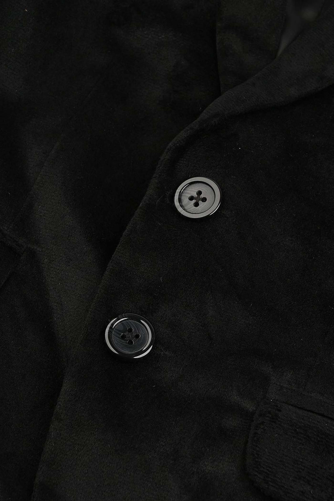 Boys Suede Blazer - Black