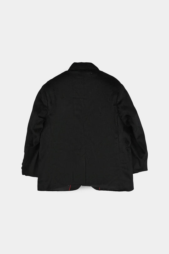 Boys Suede Blazer - Black