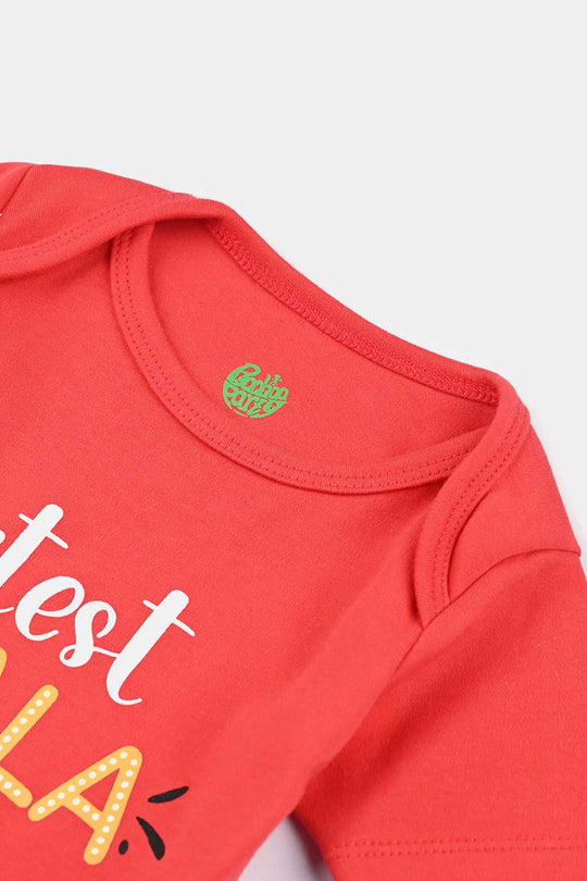 Infant Unisex Cotton Interlock Romper Cutest Khala Ever