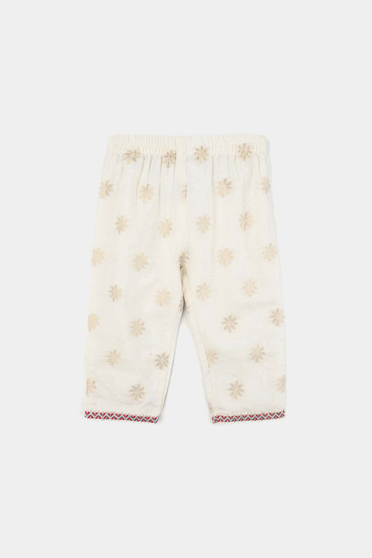 Infant Girls Jacquard 2Pcs Grace-White