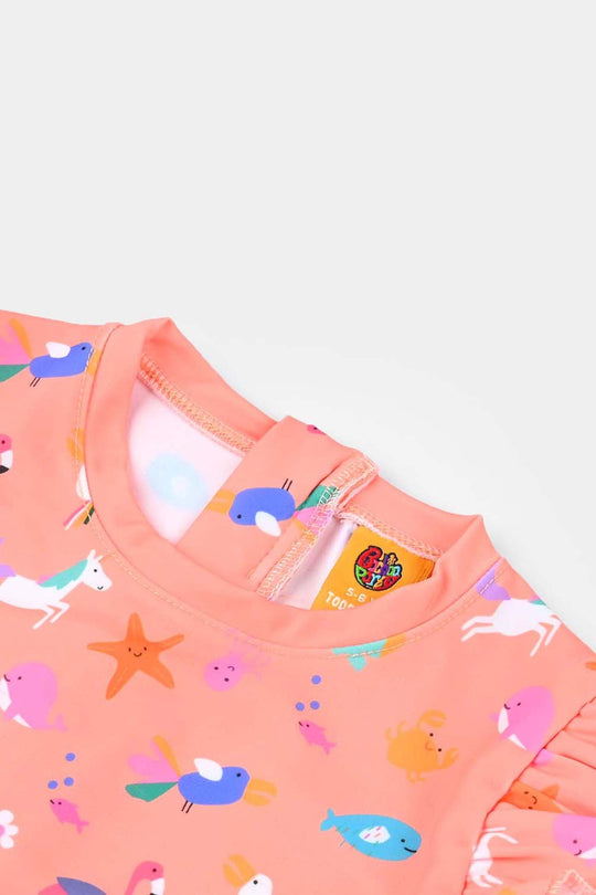 Girls Microfiber Jumper Suit SEA ANIMAL-Multi