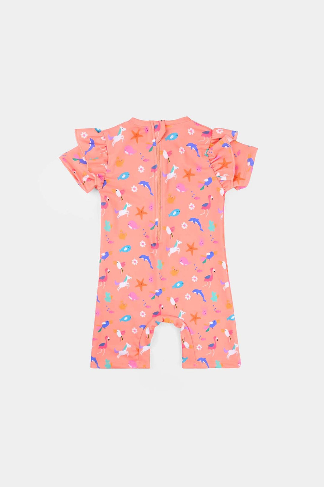 Girls Microfiber Jumper Suit SEA ANIMAL-Multi