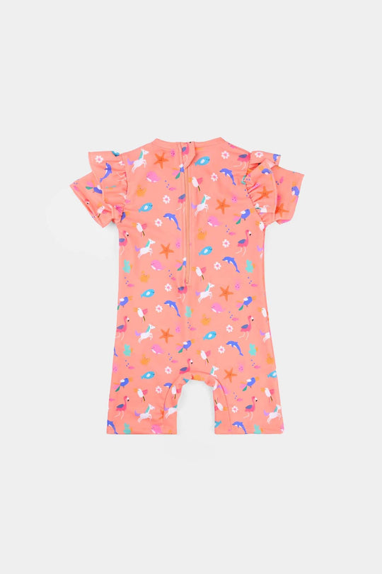 Girls Microfiber Jumper Suit SEA ANIMAL-Multi