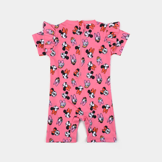 Girls Microfiber Jumper Suit -Pink