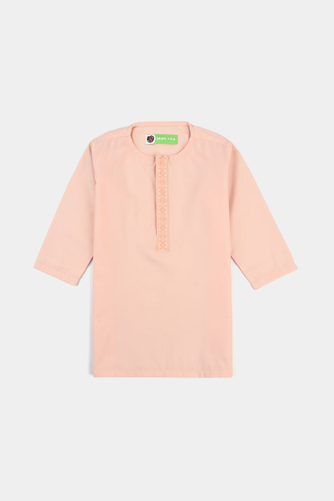 Infant Boys Poly Viscose Shalwar Suit (Tribal)-L Peach